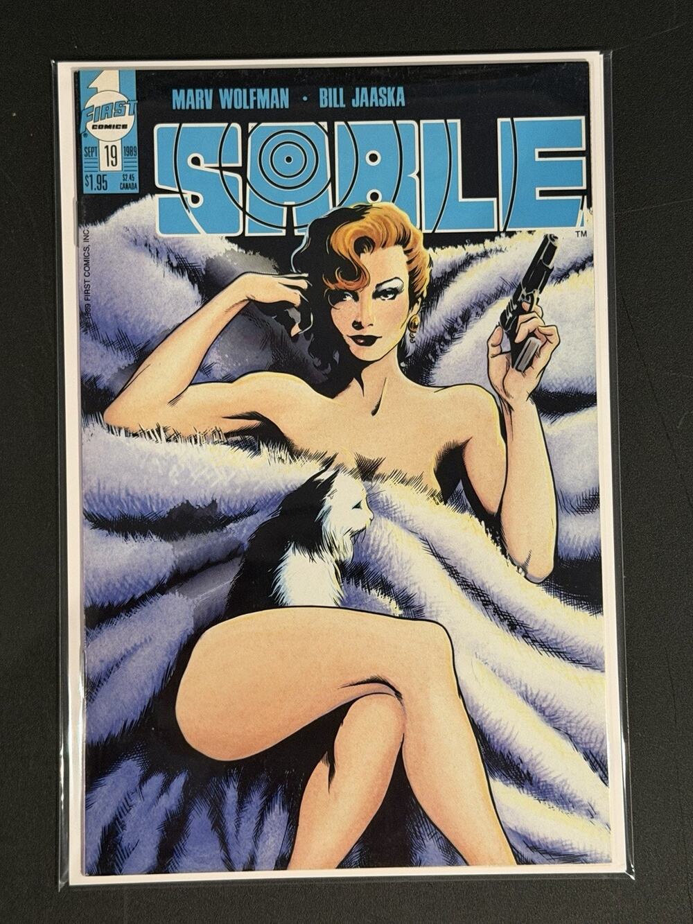 Sable #19 1989 First Comics 1st Adam Hughes Cover Marv Wolfman GGA The Cat HTF